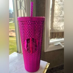 Starbucks 2022 Winter Holiday Sangria Metallic Bling Studded Venti Tumbler